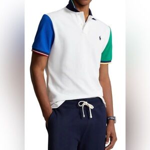NEW Big & Tall Mens POLO RALPH LAUREN Mesh Short Sleeve Polo Shirt White $125